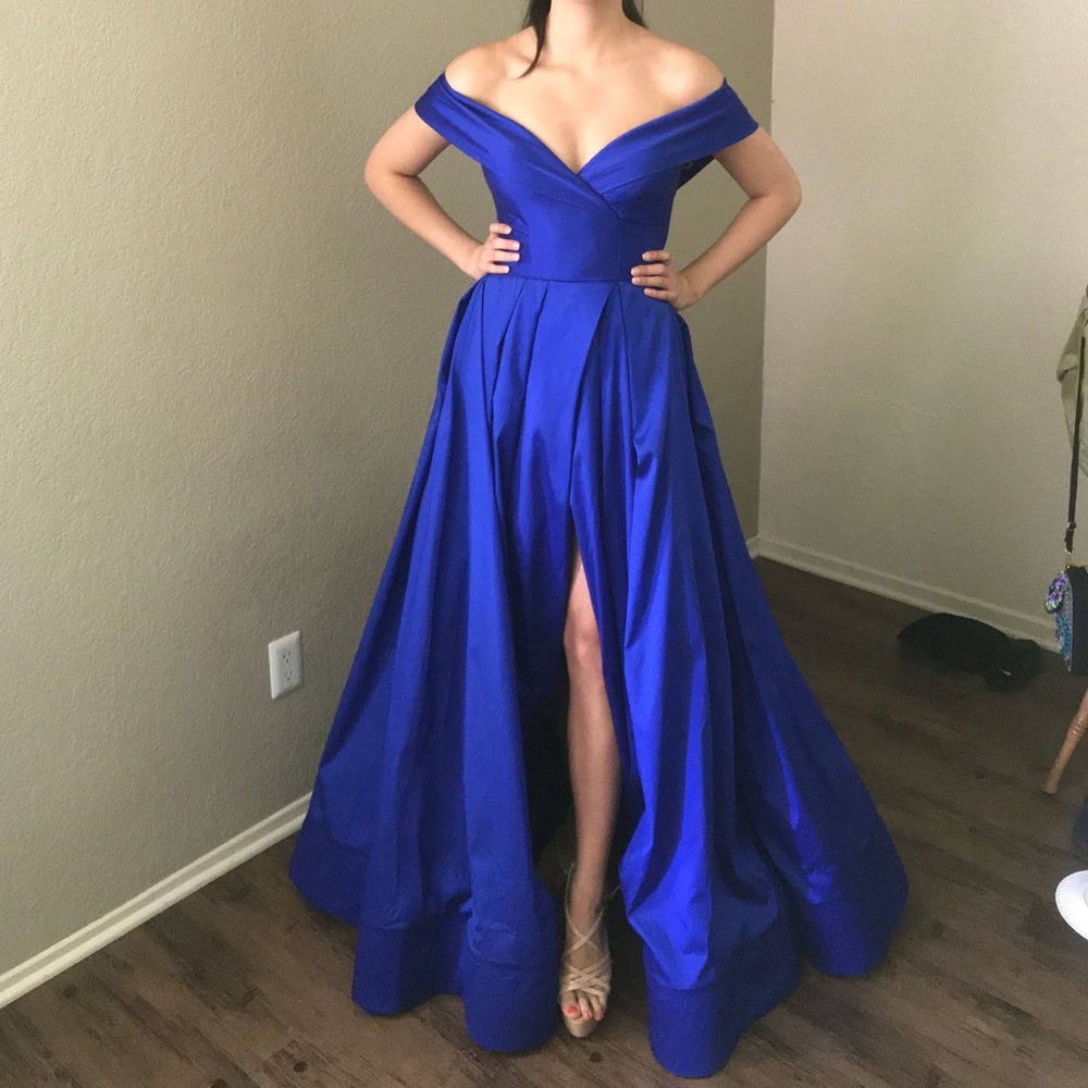 Blue Tarik Ediz Ball Gown NWT